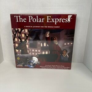 The‎ Polar Express Holiday Gift Set Book DVD CD Poster New Sealed